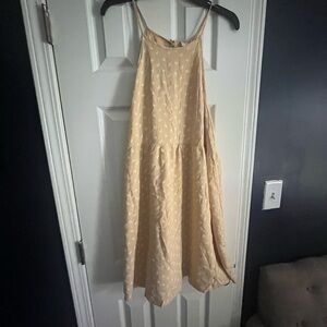 Mossimo Supply Co. Yellow Dress with White Floral Pattern